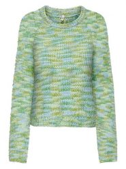ONLY Sweter w kolorze zielono-błękitnym rozmiar: M. Niebieskie swetry ONLY, m, bez wzorów, ze splotem, bez ramiączek. Za 74.81 zł.