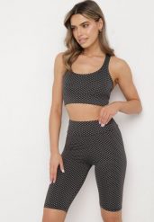 Ciemnoszare Szorty Kolarki z Efektem Push-Up Briala. Szare szorty sportowe Born2be, bez wzorów. Za 49.99 zł.