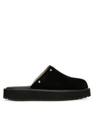 EMU Australia Klapki Maroo W13285 Czarny. Czarne klapki Emu Australia, bez wzorów, ze skóry, bez obcasa, bez zapięcia. Za 428.99 zł.