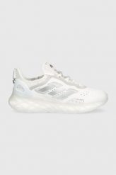 Adidas Performance buty do biegania Web Boost kolor biały. Białe buty do biegania adidas Performance, bez wzorów, z gumy, bez zapięcia, do biegania. W wyprzedaży za 599.99 zł.