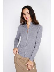 C& Jo Kardigan w kolorze szarym rozmiar: 42. Szare swetry C& Jo, bez wzorów, z kaszmiru, klasyczne, bez ramiączek. Za 132.05 zł.