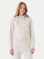 Guess Bluza O5RQ02 KCO31 Beżowy Regular Fit. Brązowe bluzy Guess, m, z aplikacjami, z bawełny, bez kaptura. Za 289.99 zł.
