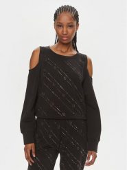 Liu Jo Sport Bluza TA4170 FS090 Czarny Regular Fit. Czarne bluzy bez kaptura Liu Jo Sport, s, bez wzorów, z bawełny, bez kaptura. Za 499.99 zł.