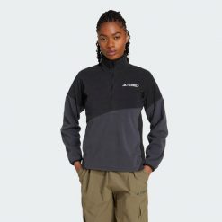 Kurtka Terrex Multi Climawarm Fleece. Czarne kurtki adidas, xs, bez wzorów, z polaru, bez kaptura. Za 349.00 zł.