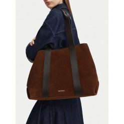Torebka GINO ROSSI. Brązowe shopper bag Gino Rossi, bez wzorów, bez dodatków. Za 599.99 zł.