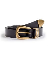 DAMSKI PASEK WRANGLER TRIPLE LOOP BELT BLACK 112344038. Czarne paski Wrangler, bez wzorów. Za 99.99 zł.