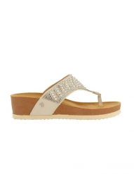 Sandały damskie Gioseppo BODMIN (71391-P-White). Białe sandały Gioseppo, bez wzorów, z materiału, sportowe, bez obcasa, bez zapięcia. Za 159.00 zł.