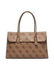 Guess Torebka Kiera TWOB97 32024 Brązowy jasny. Brązowe shopper bag Guess, z aplikacjami, ze skóry, bez dodatków. Za 794.99 zł.