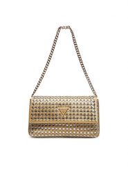 Guess Torebka HWIG9350700 Złoty. Żółte listonoszki Guess, z aplikacjami, z materiału, bez dodatków. Za 419.99 zł.
