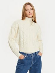 Wrangler Sweter 112356472 Écru Regular Fit. Swetry Wrangler, m, bez wzorów, z bawełny, bez ramiączek. Za 199.99 zł.