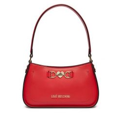 Torebka LOVE MOSCHINO. Czerwone torebki klasyczne Love Moschino, bez wzorów, klasyczne, bez dodatków. Za 559.99 zł.