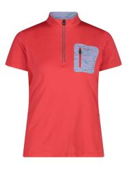 CMP Koszulka kolarska w kolorze czerwonym rozmiar: 34. Czerwone t-shirty sportowe CMP, bez wzorów, z materiału, bez ramiączek, rowerowe. Za 50.59 zł.