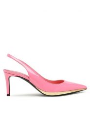 Giuseppe Zanotti Sandały E350000 Różowy. Czerwone sandały GIUSEPPE ZANOTTI, bez wzorów, ze skóry, bez obcasa, na szpilce, bez zapięcia. Za 3,589.00 zł.