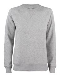 Clique Premium OC Bluza damska z okrągłym dekoltem z bawełny organicznej – grey. Szare bluzy CLIQUE, m, bez wzorów, z bawełny, bez kaptura. Za 226.96 zł.