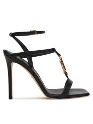 Elisabetta Franchi Sandały SA07B61E2 Czarny. Czarne sandały Elisabetta Franchi, bez wzorów, ze skóry, bez obcasa, na szpilce, bez zapięcia. Za 3,369.00 zł.