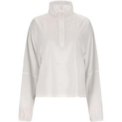 Kurtka polarowa damska z półzamkiem Athlecia Cavallo. Białe kurtki Athlecia, bez wzorów, z polaru, bez kaptura. Za 296.50 zł.