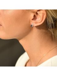 DIAMOND & CO Złote kolczyki-wkrętki "Coban" z diamentami rozmiar: onesize. Niebieskie kolczyki Diamond & Co, z diamentem, złote. Za 913.99 zł.