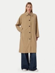 Tommy Hilfiger Trencz WW0WW49842 Beżowy ciemny Regular Fit. Brązowe płaszcze Tommy Hilfiger, bez wzorów, z bawełny, bez kaptura. Za 1,299.00 zł.