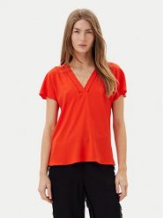 Vero Moda Bluzka Bella 10327551 Czerwony Regular Fit. Czerwone bluzki Vero Moda, l, bez wzorów, z wiskozy, bez kołnierzyka, bez ramiączek. Za 79.99 zł.