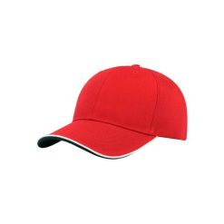 Czapka Z Daszkiem Zoom Piping Sandwich Sports 6 Panel Contrast. Czerwone czapki z daszkiem ATLANTIS, bez wzorów. Za 40.99 zł.