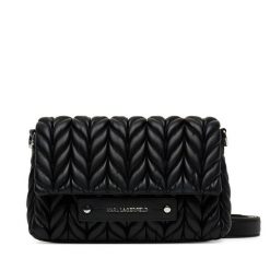 Torebka KARL LAGERFELD. Czarne listonoszki KARL LAGERFELD, bez wzorów, bez dodatków. Za 639.99 zł.