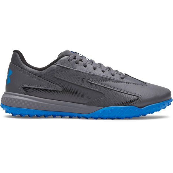 Buty piłkarskie Under Armour Shadow Turf 3. Szare buty treningowe Under Armour, bez wzorów, z gumy, bez zapięcia, do piłki nożnej. Za 395.45 zł.