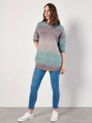 Apricot Sweter w kolorze szaro-turkusowym rozmiar: L. Szare swetry Apricot, l, bez wzorów, bez ramiączek. Za 96.60 zł.