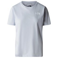 T-shirt damski The North Face Foundation Graphic z krótkim rękawem. Niebieskie t-shirty sportowe The North Face, s, bez wzorów, bez ramiączek. W wyprzedaży za 149.00 zł.