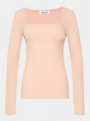 Edited Bluzka Valeria Różowy Standard Fit. Czerwone bluzki Edited, bez wzorów, z wiskozy, bez kołnierzyka, bez ramiączek. Za 89.99 zł.