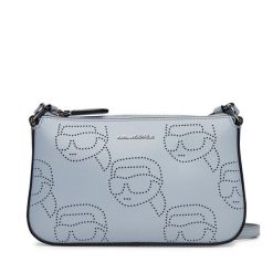 Torebka KARL LAGERFELD. Niebieskie listonoszki KARL LAGERFELD, bez wzorów, bez dodatków. Za 499.99 zł.