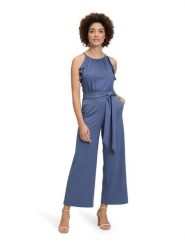 Vera Mont Kombinezon w kolorze niebieskim rozmiar: 44. Niebieskie kombinezony Vera Mont, bez wzorów, z tkaniny, bez kołnierzyka, bez ramiączek. Za 225.57 zł.