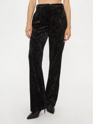 Patrizia Pepe Spodnie materiałowe 2P1558/J050-K103 Czarny Relaxed Fit. Czarne spodnie materiałowe Patrizia Pepe, bez wzorów, z materiału. Za 1,669.00 zł.