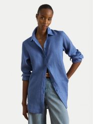 LAUREN RALPH LAUREN Koszula 200782777072 Niebieski Relaxed Fit. Niebieskie koszule Lauren Ralph Lauren, s, bez wzorów, ze lnu, bez kołnierzyka, bez ramiączek. Za 729.99 zł.