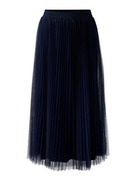 Oui Spódnica w kolorze granatowym rozmiar: 40. Niebieskie spódnice Oui, bez wzorów, midi. Za 208.99 zł.