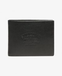 Superdry Portfel skórzany – Czarny, podszewka poliester – Black. Czarne portfele Superdry, bez wzorów, z poliesteru. Za 182.00 zł.