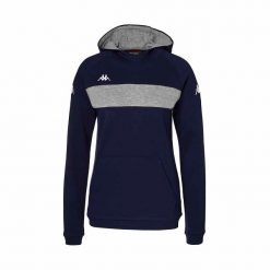 Damska bluza z kapturem Kappa Daccia. Czarne bluzy Kappa, l, bez wzorów, sportowe, bez ramiączek, z kapturem. W wyprzedaży za 174.00 zł.