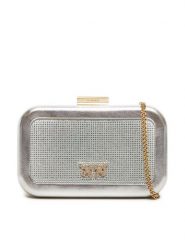 Pinko Torebka Greta Box AI 24-25 PLTT 103515 A1WD Srebrny. Szare kopertówki Pinko, bez wzorów, ze skóry, wizytowe, bez dodatków. Za 749.99 zł.