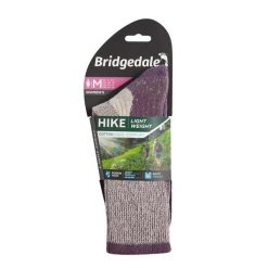 Skarpety do turystyki damskie Bridgedale HIKE LW COOL COM LD. Fioletowe skarpetki Bridgedale, bez wzorów, z bawełny. Za 92.99 zł.