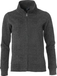 Clique Classic Cardigan Women – kardigan dresowy, anthracite melange. Szare swetry CLIQUE, s, bez wzorów, z bawełny, klasyczne, bez ramiączek. Za 212.53 zł.