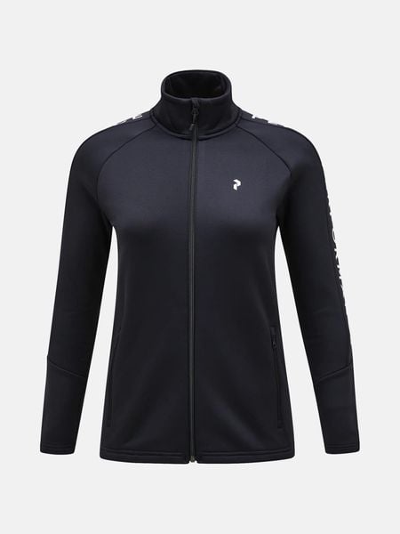 Bluza damska Peak Performance Rider Zip Jacket. Czarne bluzy Peak Performance, m, bez wzorów, z elastanu, bez ramiączek. Za 599.00 zł.