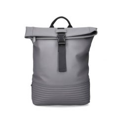 RIEKER H1426-42 grey, plecak damski. Szare plecaki Rieker, bez wzorów, z materiału, bez dodatków. Za 249.90 zł.