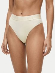 Guess Figi brazylijskie O6GE04 KE831 Biały. Białe figi Guess, z aplikacjami. Za 89.99 zł.