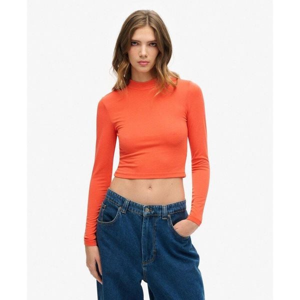 Top z długim rękawem z otwartym tyłem z dzianiny. Brązowe bielizna termoaktywna damska Superdry, bez wzorów, z dzianiny, bez ramiączek. Za 188.70 zł.