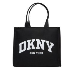Torebka DKNY. Czarne shopper bag DKNY, bez wzorów, bez dodatków. Za 339.99 zł.