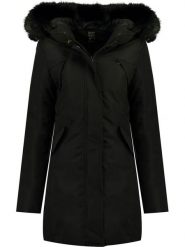 Geographical Norway Płaszcz zimowy "Cherifa" w kolorze czarnym rozmiar: L. Czarne płaszcze Geographical Norway, na zimę, l, bez wzorów, z puchu, bez kaptura. Za 323.50 zł.