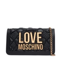 Torebka LOVE MOSCHINO. Czarne kopertówki Love Moschino, bez wzorów, wizytowe, bez dodatków. Za 699.99 zł.