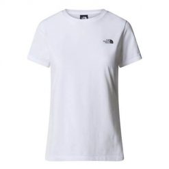 Koszulka sportowa damska The North Face Simple Dome Slim. Białe t-shirty sportowe The North Face, xl, bez wzorów, bez ramiączek. Za 97.99 zł.