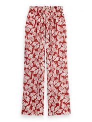 Scotch & Soda Spodnie w kolorze czerwonym rozmiar: S/L32. Czerwone spodnie materiałowe Scotch & Soda, bez wzorów, z lyocellu. Za 189.29 zł.