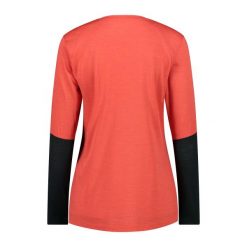 Koszulka damska turystyczna CMP 34N2156. Czerwone t-shirty sportowe CMP, l, bez wzorów, bez ramiączek. Za 274.00 zł.