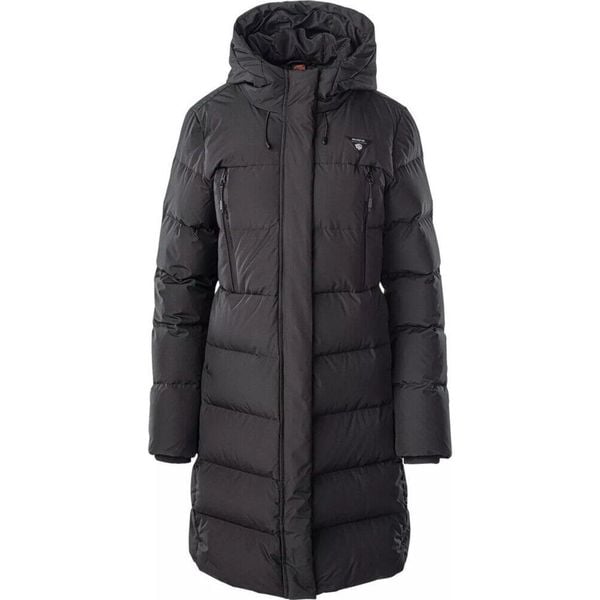 Płaszcz zimowy damski Iguana TIALGO W. Czarne płaszcze IGUANA, na zimę, bez wzorów, z softshellu, sportowe, bez kaptura. W wyprzedaży za 638.95 zł.